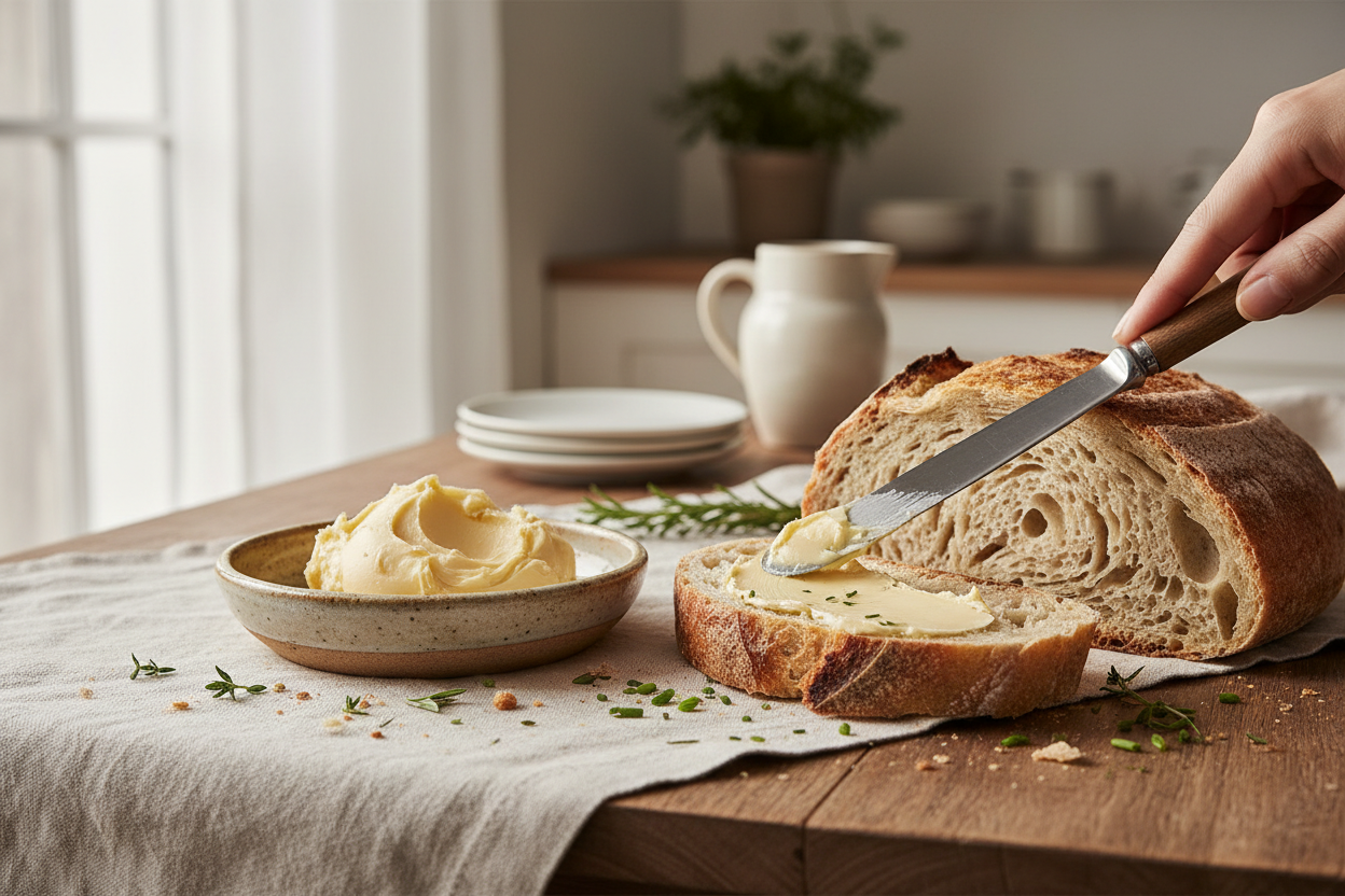 Realistic Artisan Butter Scene